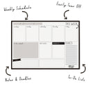 Pukka Carpe Diem Weekly Planner Pad Black - Office Connect 2018