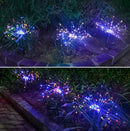New Ground Plug Solar Fireworks Light LED Light String Copper Wire Outdoor Garden Decoration Star Lights Christmas Lights - Office Connect 2018