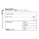 Collins Cash Receipt 34/50DL Duplicate Carbon Required - Office Connect 2018