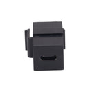 DYNAMIX USB-C 3.1 Keystone Jack Female to Female Connectors. Supports 5A, 20V Pass Through. Black Colour. - Office Connect 2018
