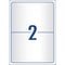 Avery Shipping Label L7566 Crystal Clear 199.6x143.5mm 2up 25 Sheets - Office Connect 2018
