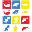 EC Stencil Set Sea Life Set of 6 - Office Connect 2018