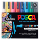 Uni Posca Marker 1.8-2.5mm 8 Piece Asstd PC-5M - Office Connect 2018