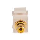 DYNAMIX Yellow RCA to RCA Keystone Adapter. Gold Plated