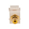 DYNAMIX Yellow RCA to RCA Keystone Adapter. Gold Plated