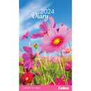 Collins Rosebank Diary Floral 2 Weeks to View Even Year - Office Connect 2018