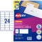 Avery Label J8159-50 Inkjet 24up 50 Sheets 64x33mm - Office Connect 2018
