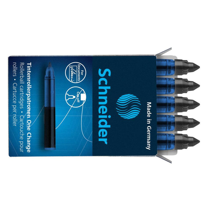 Schneider Rollerball Refill Cartridge One Change Box 5 Pieces Black - Office Connect 2018