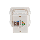 DYNAMIX Cat5e 180 Unshielded Keystone Jack, with Keystone to PDL600 Series Compatible Modular Clip. Colour White - Office Connect 2018