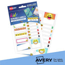 Avery School Label Multipack - Hello It's Me Emoji 42 Pack - Office Connect 2018