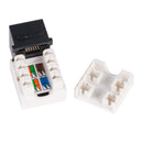 DYNAMIX Cat5e Keystone RJ45 Jack for 110 Face Plate. T568A/T568B Wiring. 90 Jack. Colour Black. Recommended for use with RJ45 plugs only - Office Connect 2018