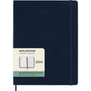 Moleskine Diary 12 Month Weekly + Notes HC XL Sapphire Blue - Office Connect 2018