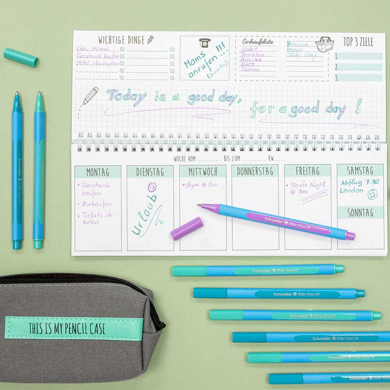 Schneider Ballpoint Pen Slider Edge XB Pastel Mint - Office Connect 2018