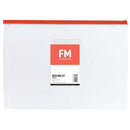 FM Data Wallet A4 Clear PVC With Zip Assorted - Office Connect 2018