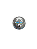 Pack of 6 Cool Sheep Badges (30mm) - Office Connect 2018