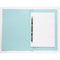 FM File Spring Foolscap Blue Narrow Coloured Manilla Card - Office Connect 2018