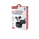 PROMATE In-Ear HD Bluetooth Earbud with Intellitouch and 350mAh Charging Case. Built in Microphones and Noise Isolation. Up to 6 Hours Playback. Operating Distance 10m Ergonomic Design. Black. - Office Connect 2018
