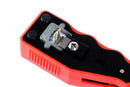 DYNAMIX Compact Push Through Crimper with Built-in Stripping & Cutting Blade. Built-in Conductor Straightener. Push-button Lock for Easy Blade Storage. Compatible with Cat5e/6/6a Plugs. *Blades PTC-BLADE - Office Connect 2018