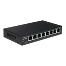 EDIMAX 8-Port Gigabit Ethernet Web Smart Switch. Supports VLAN, ICMP Snooping, 802.1p QoS, Link Aggegation, Broadcast Storm Control. 16Gbps Switching Capacity. Fanless. Wall Mountable