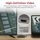 PROMATE 8-in-1 USB Multi-Port Hub with USB-C Connector. Includes 100W PD, 4K HDMI Port, RJ45 Port, USB-A 3.0 Ports. Grey Colour. - Office Connect 2018