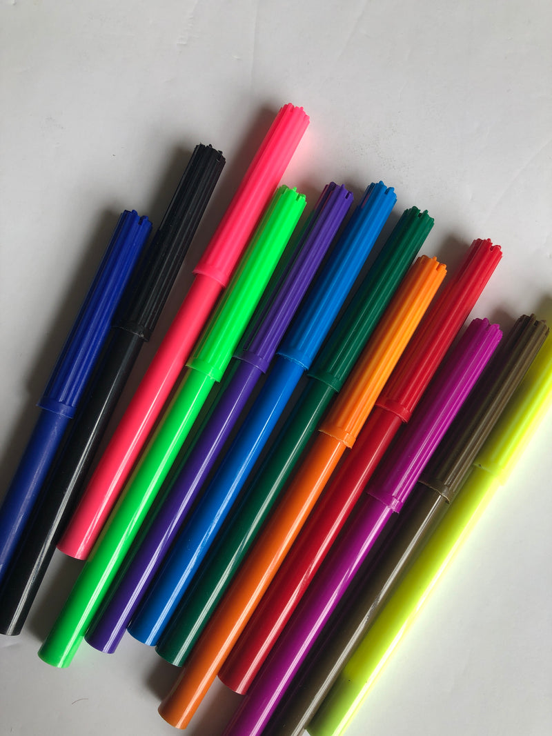 204 Fun Fibre Tip Pens - Assorted Colours for Creative Fun - Office Connect 2018