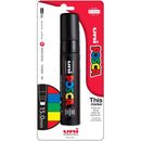 Uni Posca Marker 15.0mm Extra-Broad Chisel Black PC-17K Hangsell - Office Connect 2018