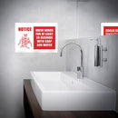Avery Pre-Printed Self-Adhesive Sign Wash your Hands A4 2up 5 Sheets - Office Connect 2018