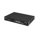 EDIMAX 12-Port Surveillance Long Range Gigabit PoE+ Web Smart Switch with 2 Gigabit RJ45 & 2 SFP Ports. Max Power Budget 110W. Supports PoE up to 200m. IEEE 802.3af/at PoE Compliant. IP Surveillance VLAN - Office Connect 2018