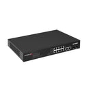 EDIMAX 12-Port Surveillance Long Range Gigabit PoE+ Web Smart Switch with 2 Gigabit RJ45 & 2 SFP Ports. Max Power Budget 110W. Supports PoE up to 200m. IEEE 802.3af/at PoE Compliant. IP Surveillance VLAN - Office Connect 2018