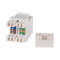 DYNAMIX Cat6 Keystone Shuttered 180 RJ45 Jack. Suitable for Open Keystone Plates Only - NOT face plate adapter clips - Office Connect 2018