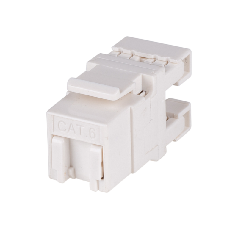 DYNAMIX Cat6 Keystone Shuttered 180 RJ45 Jack. Suitable for Open Keystone Plates Only - NOT face plate adapter clips - Office Connect 2018
