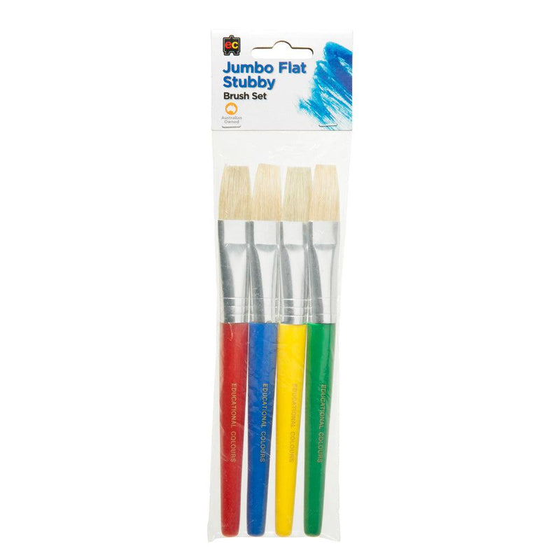 EC Brush Flat Stubby 4 Pack - Office Connect 2018