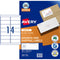 Avery Label J8163-50 Inkjet 14up 50 Sheets 99x38mm - Office Connect 2018
