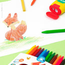 Milan Plastipastel Triangular Pack 12 Assorted Colours - Office Connect 2018