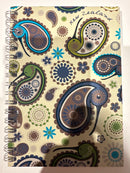 New Zealand Paisley Kiwi Spiral Notebook