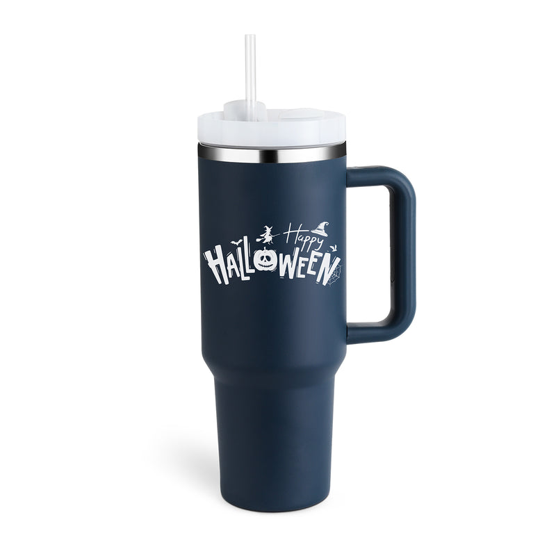 40 Oz Tumbler With Handle Straw Insulated, Stainless Steel Spill Proof Vacuum Coffee Cup Tumbler With Lid Tapered Mug Gifts For Valentine Lover Suitable For Car Gym Office Travel - Office Connect 2018
