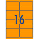 Avery Shipping Label L7162FO Fluoro Orange Laser 99.1x34mm 16up 25 Sheets - Office Connect 2018