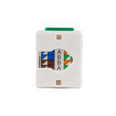 DYNAMIX Cat6 GREEN Keystone RJ45 Jack for 110 Face Plate T568A/T568B Wiring. 180 Slimline Jack. - Office Connect 2018