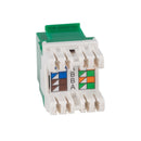 DYNAMIX Cat6 GREEN Keystone RJ45 Jack for 110 Face Plate T568A/T568B Wiring. 180 Slimline Jack. - Office Connect 2018