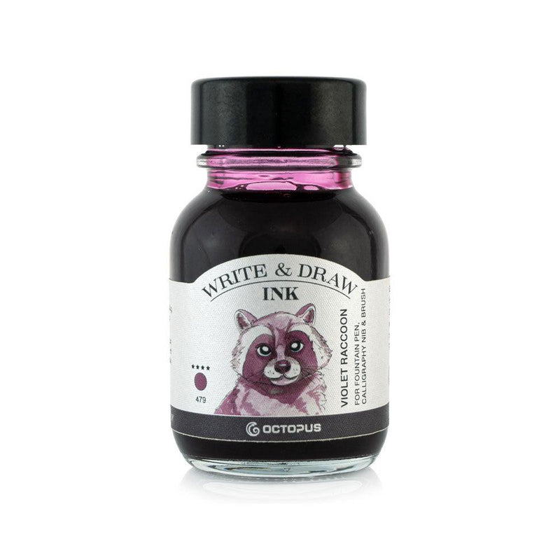 Octopus Fluids Write and Draw Ink 479 Violet Raccoon 50ml - Office Connect 2018