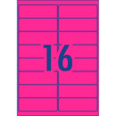 Avery Shipping Label L7162FP Fluoro Pink Laser 99.1x34mm 16up 25 Sheets - Office Connect 2018