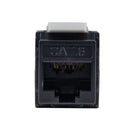 DYNAMIX Cat6 UTP Keystone Slimline Tooless & Punch Down Compatible Jack. 180 Dual IDC 23~26AWG. Colour Black. - Office Connect 2018
