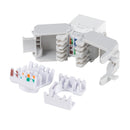 DYNAMIX Cat6 UTP Keystone Slimline Tooless & Punch Down Compatible Jack. 180 Dual IDC 23~26AWG. Colour White - Office Connect 2018