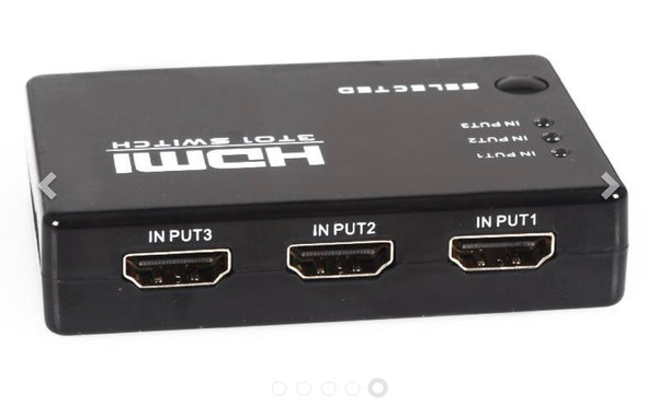 3 Port HDMI Switch Switcher with Remote Control