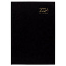Milford Windsor A51 Day To Page Diary Black Even Year - Office Connect 2018