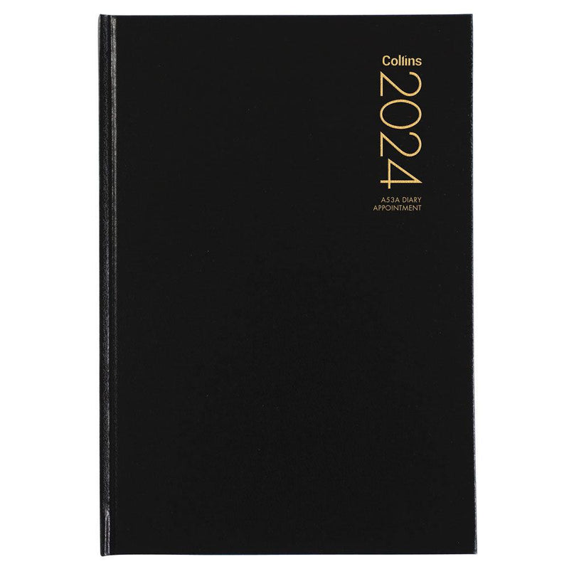 Collins Diary A53A Black Appointment Even Year - Office Connect 2018