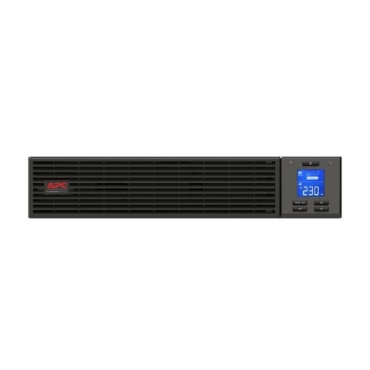 APC Easy UPS On-Line 3000VA (2400W) 2U Rack Mount. 230V Input/Output. 6x IEC C13 Outlets. With Battery Backup. Smart Slot, LCD Graphics Display. - Office Connect 2018
