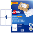 Avery Label L7169 Internet Shipping Label 99.1x139mm 4up 10 Sheets - Office Connect 2018