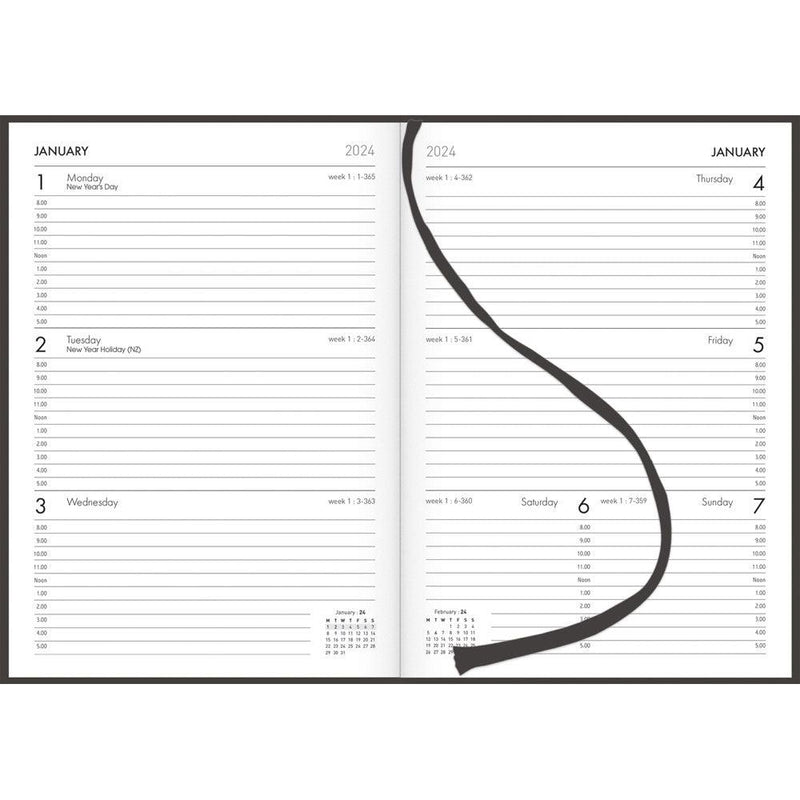Collins Diary A53A Black Appointment Even Year - Office Connect 2018