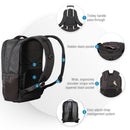 EVERKI Studio Slim Laptop Backpack up to 14.1''/MacBook Pro 15. Integrated Laptop Corner Guard System. Trolley Handle Pass-through. Easy-adjust Strap. Black. - Office Connect 2018
